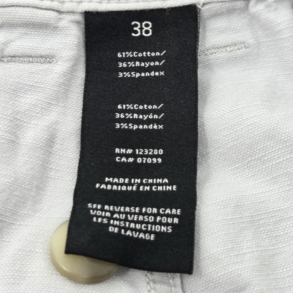 Travis Mathew Shorts Mens 38 Gray Golf Chino Performance Stretch Flat Front 9
